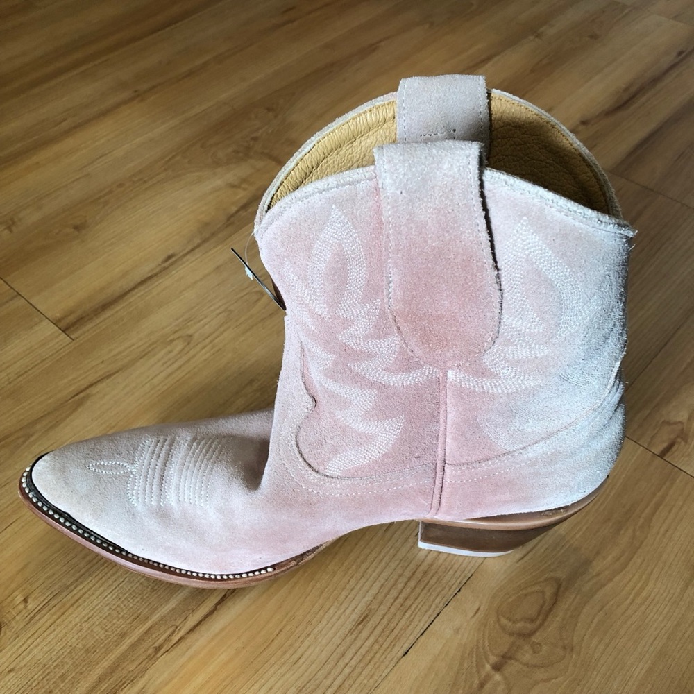 Idyllwind Pink Suede Wheels Western Booties, 11B - Picture 14 of 16